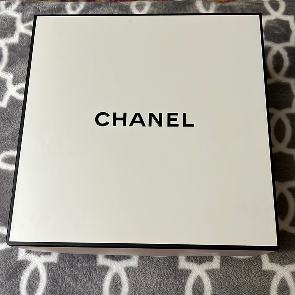 Chanel gift box 8 3/4” x 8 3/4” x 4”